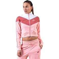 Pink - Woman Jackets Nike Heritage Track Jacket - Pink