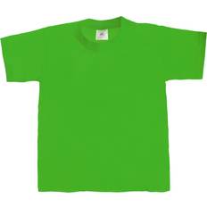 Boys - Green T-shirts B&C Collection Exact 190 Short Sleeved T-Shirt Green 12-14 Years