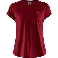 Røde - Treningsklær Overdeler Craft Women's Core Charge Rib Tee, XS, Rhubarb