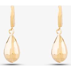 Jewellery 9ct Yellow Gold Teardrop Dropper Earrings ER966