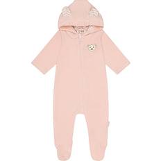 9-12M Jumpsuits Steiff Langarmstrampler silver pink rosa/pink