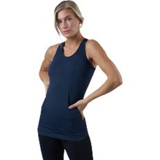 Poliammide Canottiere BLACC Hatha Seamless Tank Top Blue, Female, Tøj, Tops, Yoga, Blå