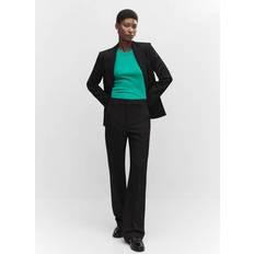 Straight Blazers Mango Greta Double Breasted Blazer, Black