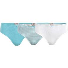 Living Crafts 3er-Pack Bio-Damen-Slips "Imala" vichy lagoon, Gr.