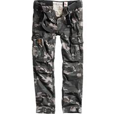 Herren - Leder Hosen Surplus Premium Slimmy Black Camo Hose Camouflage