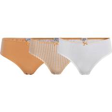 Living Crafts 3er-Pack Bio-Damen-Slips "Imala" vichy apricot, Gr.