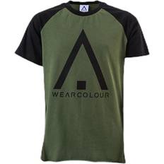 Kinderbekleidung ColourWear Organic Rag Tee Youth Black/Green, Unisex, Tøj, T-shirt, Alpinsport, Sort/Grøn