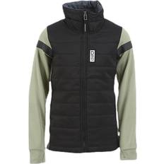 Didriksons Chaquetas Didriksons Girls Hybrid Jacket Black/Green Unisex