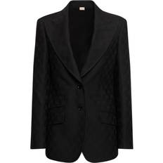 Gucci Outerwear Gucci Blazer GG aus Wolle Schwarz