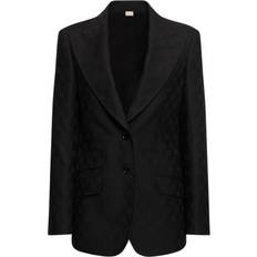 Gucci Overtøj Gucci GG Jacquard Wool Blazer - Black