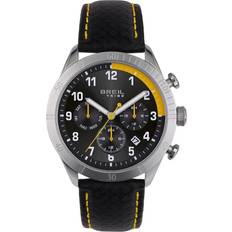 Breil Ure Breil Mate mit Armband aus Leder in der Farbe: Schwarz, Gehäusedurchmesser: 41 mm, EW0594