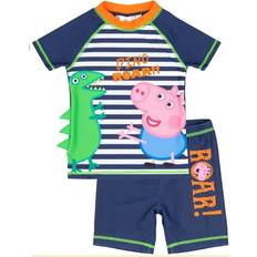 White Swim Shorts Peppa Pig Roar! Swim Set Blue 18-24