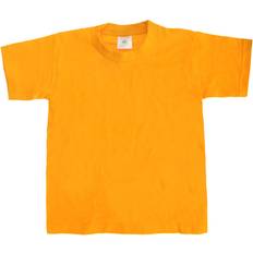 Gold T-shirts Children's Clothing B&C Kids/Childrens Exact 190 Short Sleeved T-Shirt 5-6 Gold