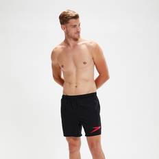 Swimwear Speedo Men's Sport Logo Swim Shorts - Black/Red