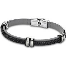 Unisexe Bracelets Lotus Bracelet Urban Man LS1829-2-4 Bracelet Cuir Gris Acier Homme Gris, Acier