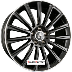 17" Autofelgen Keskin 4x felgen kt18 turbo 7x17 et48 5x108 black lip polished blp 17zoll Lip