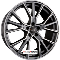 20" - 5/112 - 9" Autofelgen Avus 4x felgen racing af18 9x20 et25 5x112 matt anthracite polished 20zoll