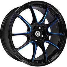 Car Rims Konig 17x7 5X4.50 24BB Illusion Black Wheel Rim Qty