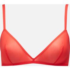 Calvin Klein Orange Bras Calvin Klein Unlined Nylon-Blend Triangle Bralette Orange