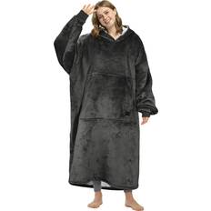 Catalonia Oversized Hoodie Blanket Sweatshirt, Extra Long Comfortable Sherpa Lounging Pullover for Adults, Gifts for Women