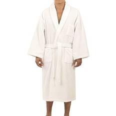 Robes Alpine Swiss Alpine Swiss Pure Cotton Men Terry Cloth Bathrobe Super Absorbent Hotel Spa Robe White White