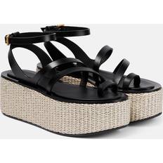 Buckle Espadrilles Max Mara Black Biarritz Sandals 015 Black IT