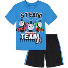 Other Sets Thomas & Friends Thomas & Friends Tank Engine Little Boys Graphic T-Shirt and Mesh Shorts Outfit Set Blue