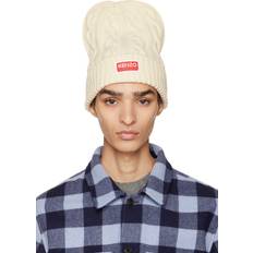 Kenzo Tilbehør Kenzo Logo Beanie Hue Uld - Hvid