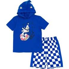 Children's Clothing HIS SEGA Sonic The Hedgehog Little Boys Cosplay T-Shirt and Mesh Shorts Outfit Set Blue/Multicolor