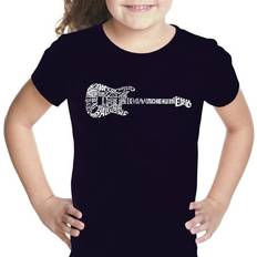 Children's Clothing LA Pop Art Girl Word T-shirt Rock Guitar