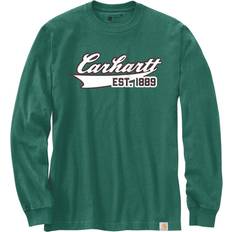 Carhartt Tops Carhartt Graphic Camiseta Manga Larga Verde Oscuro G55