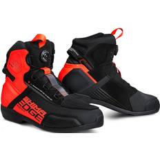 Edge Vented Motorcycle Shoes Black Red