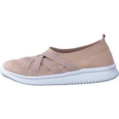 Schuhe Duffy 68-39510 Light Pink, Female, Sko, Flade sko, slip-on, Lyserød/Beige