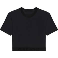 Givenchy T-shirts Givenchy Black Cropped T-Shirt 001 Black