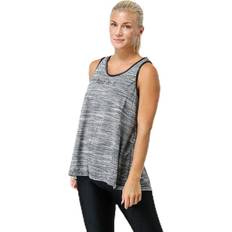 Fitness Singleter Nike Just Do It Studio Tank White/Black, Female, Tøj, Tops, Træning, Grå