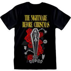 Bekleidung The Nightmare Before Christmas Jack Coffin T-Shirt - Schwarz