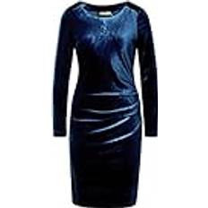 Sammet Klänningar Kaffe Sammetsklänning Kelly Dress Blå