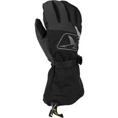 Klim Guantes de Moto Klim ate Gauntlet Guantes para motos de nieve, negro-gris, tamaño para hombre