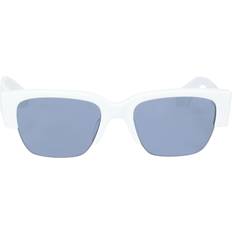 Alexander McQueen Unisex Sunglasses Alexander McQueen White A5000261 AM0405S Rectangle-frame Acetate