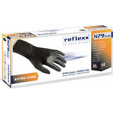 Guanti Monouso Handschuhe in nitril reflexx n79 plus schwarze stk. 7,7 gr. extra lang Schwarze