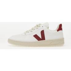 Veja V-10 Leather Trainers white/red