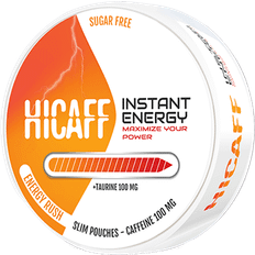 Zuckerfrei Nikotinfreier Schnupftabak Hicaff Energy Rush Nicotine-Free Snus 14g 1Pack