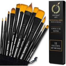 Pinturale Arts Acrylic Paint Brushes 12pcs