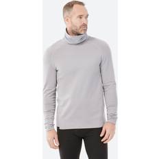 Men's Ski Base Layer Rollneck Top Bl 520 Light Grey Light Ash Grey