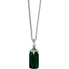 Effy Necklaces Effy Sterling Silver & Malachite Pendant Necklace in Green, GREEN