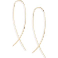 Bloomingdale's 14K Yellow Gold Crossover Drop Earrings 100% Exclusive