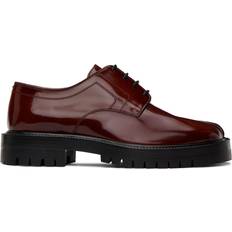 Maison Margiela Burgundy Tabi Lace-Up Derbys H8913 Bordeaux IT