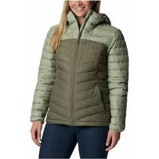 Columbia Westridge Hooded Down Jacket Women Safari/Stone Green