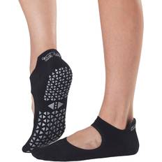 Womens/ladies Emma Gripped Socks black