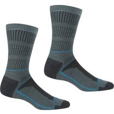 Clothing Regatta Womens/Ladies Samaris Season Boot Socks Stormy Sea/Niagra Blue Dark Grey 3-6